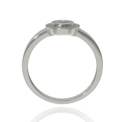 Fehér arany gyűrű 51-es méret (B33724_3I)